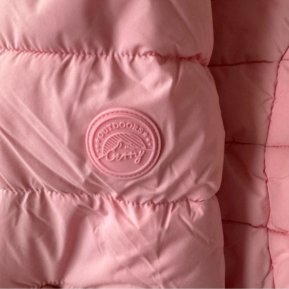 Gerry Girls Pink Bubble Jacket Jersey Lined Size Large
